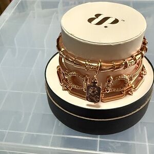 2025 BP Halloween Stack. A Grave Glow. Rose Gold Bracelet Set